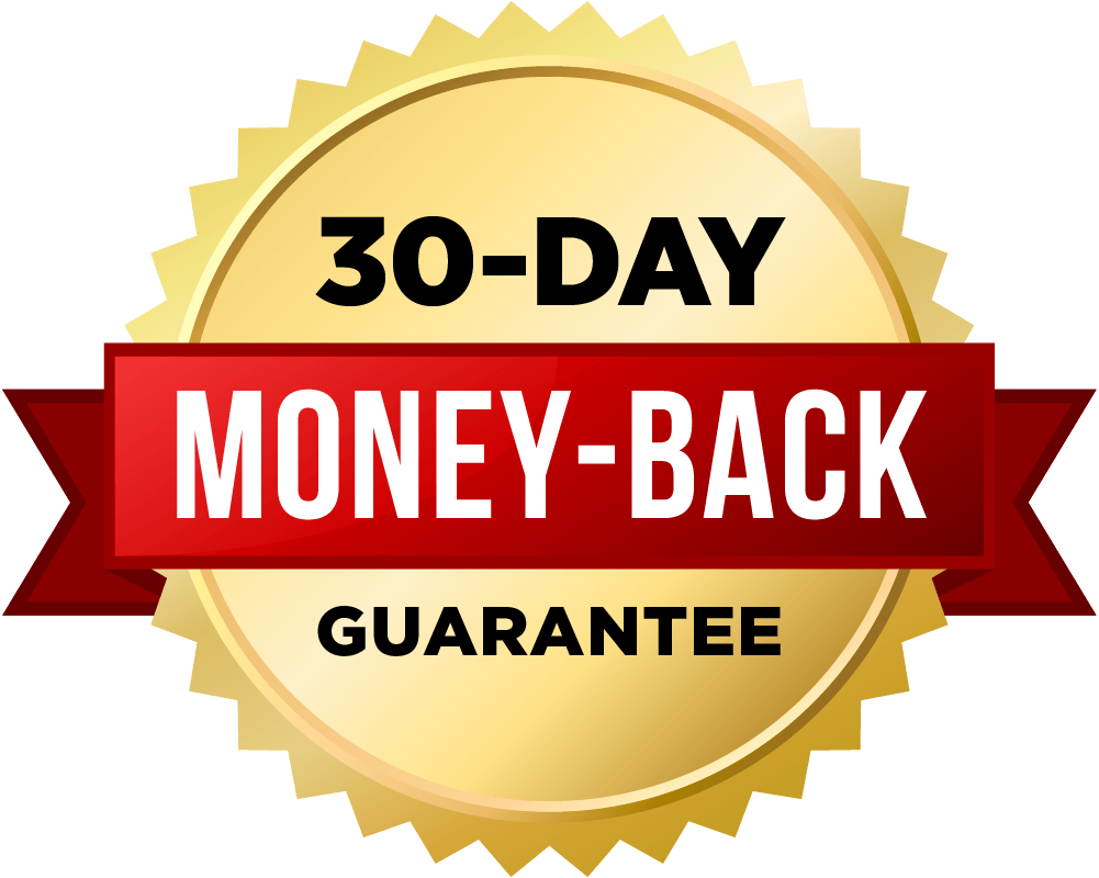 30-day money-back guarantee. 